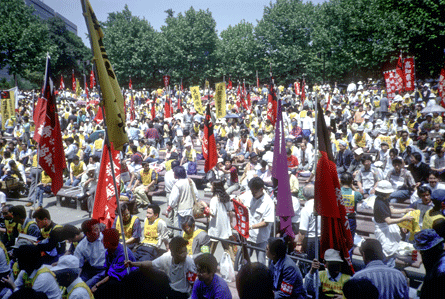 Demonstration in den 90er Jahren